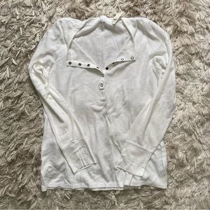 NEW White Aerie Henley XL